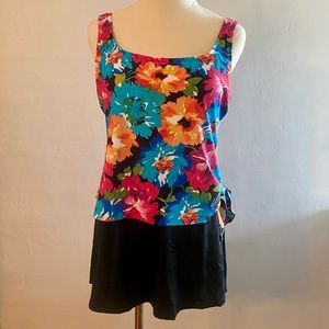 NWT JCPenney Le Cove Multi Color One Piece